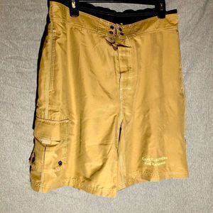 Khaki District Threads Cape Eleuthera The Bahamas Board Shorts Mens Size XL